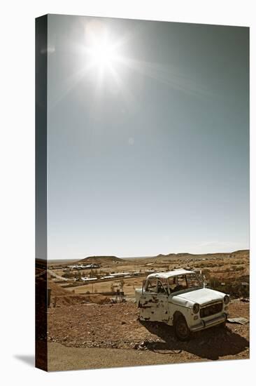 Scrap vehicle in Coober Pedy, outback Australia-Rasmus Kaessmann-Stretched Canvas