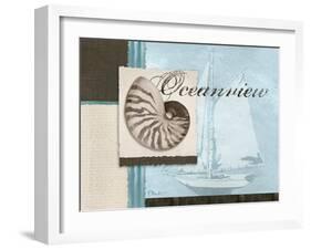 Scrapbook Shell I-Paul Brent-Framed Art Print