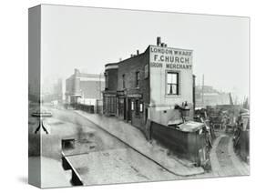 Scrapyard by Cat and Mutton Bridge, Shoreditch, London, January 1903-null-Stretched Canvas