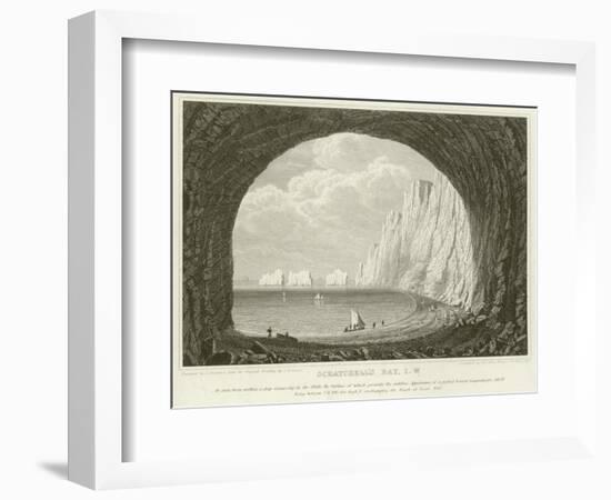 Scratchell's Bay, Isle of Wight-null-Framed Giclee Print