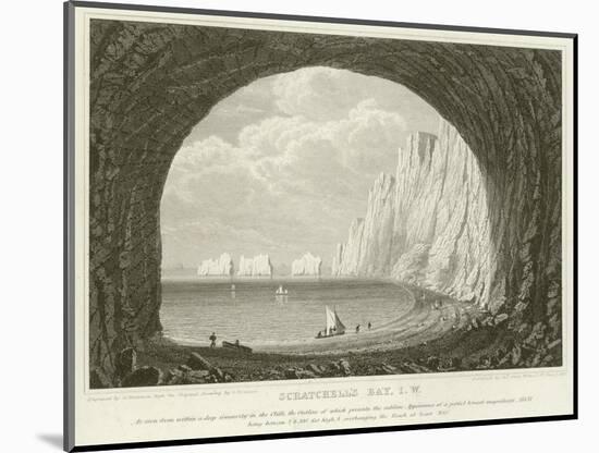 Scratchell's Bay, Isle of Wight-null-Mounted Giclee Print