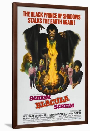 Scream Blacula Scream, 1973-null-Framed Art Print