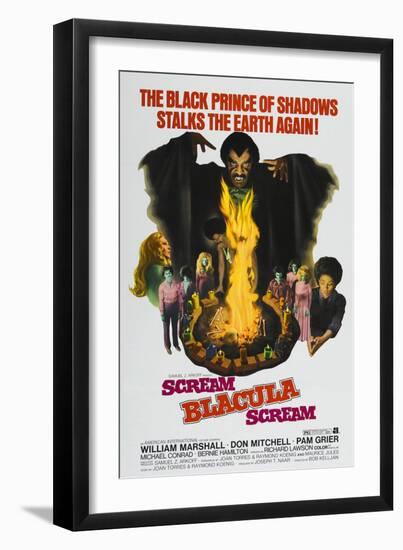 Scream Blacula Scream, 1973-null-Framed Art Print