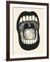 Screaming Mouth. Vector Illustration.-jumpingsack-Framed Art Print