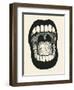 Screaming Mouth. Vector Illustration.-jumpingsack-Framed Art Print