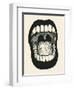 Screaming Mouth. Vector Illustration.-jumpingsack-Framed Art Print
