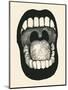 Screaming Mouth. Vector Illustration.-jumpingsack-Mounted Art Print