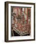 Screen Called 'Coromandel' with Scenes from Life in Forbidden Town of Peking: Musicians and Women-null-Framed Giclee Print