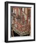 Screen Called 'Coromandel' with Scenes from Life in Forbidden Town of Peking: Musicians and Women-null-Framed Giclee Print