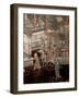 Screen Called 'Coromandel' with Scenes from the Life in the Forbidden Town of Peking: Horsemen and-null-Framed Giclee Print