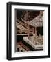 Screen Called 'Coromandel' with Scenes from the Life in the Forbidden Town of Peking: Women-null-Framed Premium Giclee Print