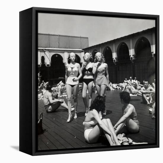 Screen Masks Protecting from the Sun"S Burning Rays-null-Framed Stretched Canvas
