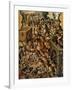 Screen with Scenes of the Spanish Conquest: Battle at Tenochtitlan-null-Framed Giclee Print