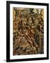 Screen with Scenes of the Spanish Conquest: Battle at Tenochtitlan-null-Framed Giclee Print