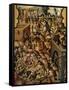 Screen with Scenes of the Spanish Conquest: Battle at Tenochtitlan-null-Framed Stretched Canvas