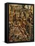 Screen with Scenes of the Spanish Conquest: Battle at Tenochtitlan-null-Framed Stretched Canvas