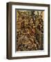 Screen with Scenes of the Spanish Conquest: Battle at Tenochtitlan-null-Framed Giclee Print