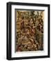 Screen with Scenes of the Spanish Conquest: Battle at Tenochtitlan-null-Framed Giclee Print