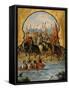 Screen with Scenes of the Spanish Conquest: The Spanish Soldiers at Tenochtitlan 1520-null-Framed Stretched Canvas