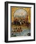 Screen with Scenes of the Spanish Conquest: The Spanish Soldiers at Tenochtitlan 1520-null-Framed Giclee Print