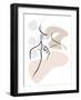 Scribble Neck With Colors-OnRei-Framed Art Print