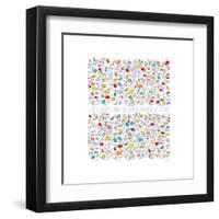 Scribbles - Life Is-Dominique Vari-Framed Art Print