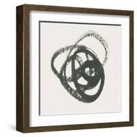 Scribbly Black III-Moira Hershey-Framed Art Print