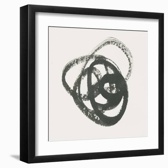 Scribbly Black III-Moira Hershey-Framed Art Print