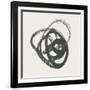 Scribbly Black III-Moira Hershey-Framed Art Print