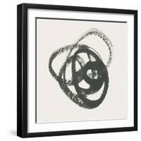 Scribbly Black III-Moira Hershey-Framed Art Print