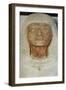 Scribe Meryneith's Face, Detail from Double Statue of High Priest Meryneith and His Wife Aniuia-null-Framed Giclee Print