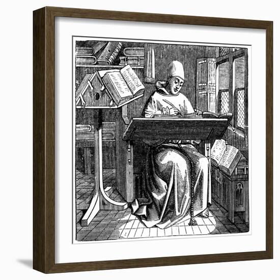 Scribe or Copyist, 15th Century-null-Framed Giclee Print