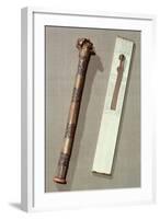 Scribe's Palette and a Case For Writing Reeds, from the Tomb of Tutankhamun-Egyptian 18th Dynasty-Framed Giclee Print