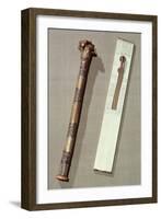 Scribe's Palette and a Case For Writing Reeds, from the Tomb of Tutankhamun-Egyptian 18th Dynasty-Framed Giclee Print