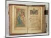 Scribe Writing out the Gospel; Page of Text Decorated with an Illumination-null-Mounted Giclee Print