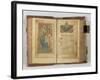 Scribe Writing out the Gospel; Page of Text Decorated with an Illumination-null-Framed Giclee Print