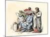 Scribes Using the Stylus and Other Means of Writing in Ancient Times-null-Mounted Giclee Print