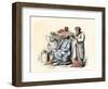 Scribes Using the Stylus and Other Means of Writing in Ancient Times-null-Framed Giclee Print