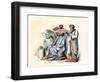 Scribes Using the Stylus and Other Means of Writing in Ancient Times-null-Framed Giclee Print