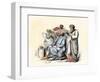 Scribes Using the Stylus and Other Means of Writing in Ancient Times-null-Framed Giclee Print