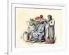 Scribes Using the Stylus and Other Means of Writing in Ancient Times-null-Framed Giclee Print