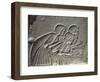 Scribes Writing from Dictation, Wall Fragment-null-Framed Giclee Print