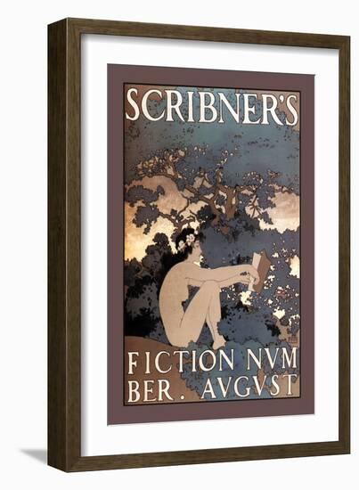 Scribner's Fiction, August 1897-Maxfield Parrish-Framed Art Print