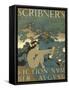 Scribner's Fiction Number. August-Maxfield Parrish-Framed Stretched Canvas