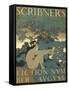 Scribner's Fiction Number. August-Maxfield Parrish-Framed Stretched Canvas