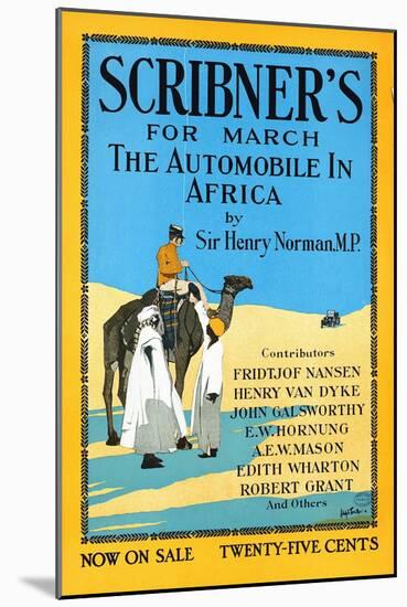Scribner's for March, the Automobile in Africa by Sir Henry Norman, MP.-Adolph Treidler-Mounted Art Print