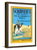 Scribner's For March, The Automobile In Africa By Sir Henry Norman, Mp.-Adolph Treidler-Framed Art Print