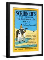 Scribner's For March, The Automobile In Africa By Sir Henry Norman, Mp.-Adolph Treidler-Framed Art Print