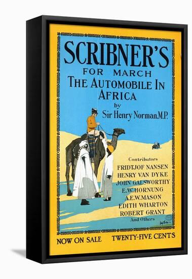 Scribner's For March, The Automobile In Africa By Sir Henry Norman, Mp.-Adolph Treidler-Framed Stretched Canvas