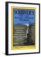 Scribner's for May, Water and Power Number-Adolph Treidler-Framed Art Print